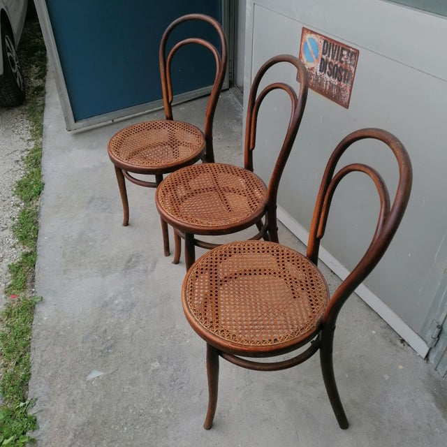 Model No. 18 Chairs from Gebrüder Thonet and Wackerlin & C., 1980s, Set of 7 For Sale - Image 3 of 18