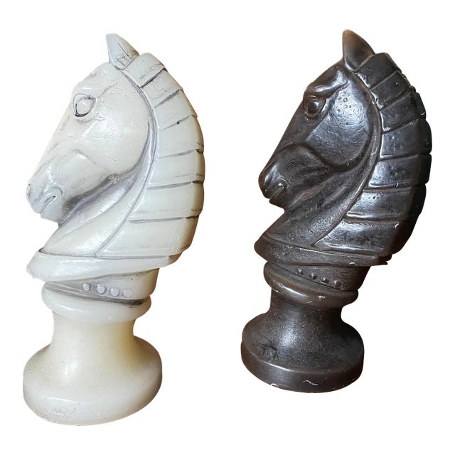 Lenox Horse Head Candles- a Pair For Sale