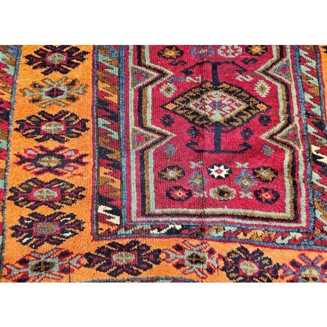 Antique Handwoven Anatolian Village Rug, Wool, Prayer Design, 1880s, 4' x 6' For Sale - Image 12 of 14