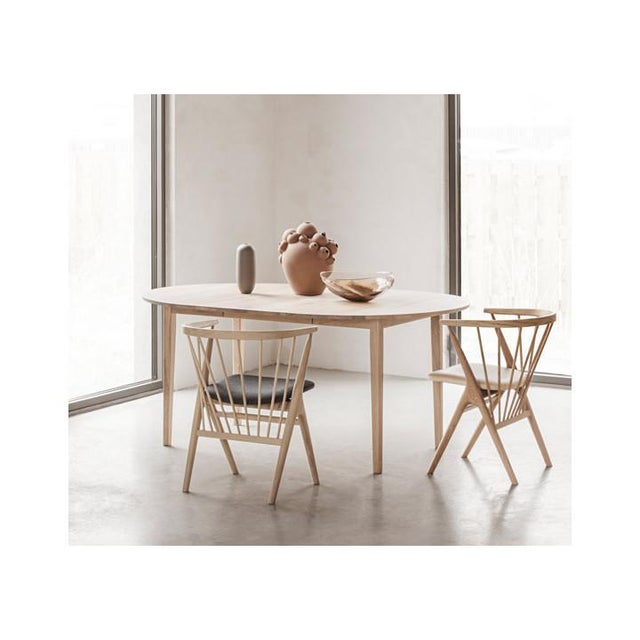 Scandinavian No 3 Extendable Dining Table in Oak For Sale - Image 5 of 7