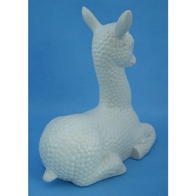White Art Deco Ceramic Baby Deer Sculpture by Giovanni Gariboldi for Richard Ginori Factory, Italy, 1900s For Sale - Image 8 of 18