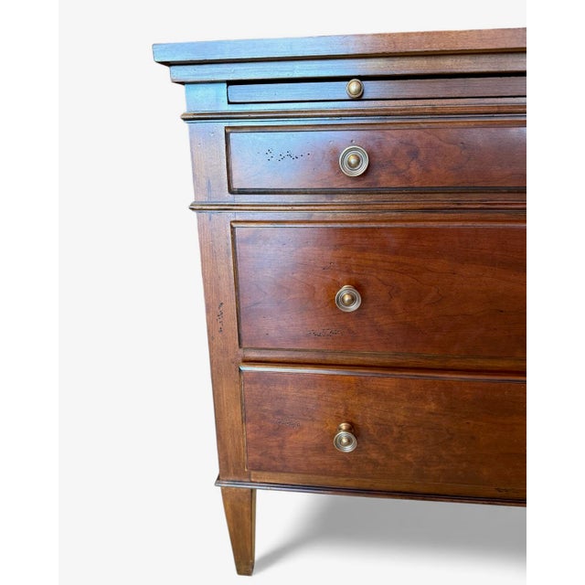 Wood Hickory White Mahogany Bachelor Chest, Nightstand or End Table. For Sale - Image 7 of 11