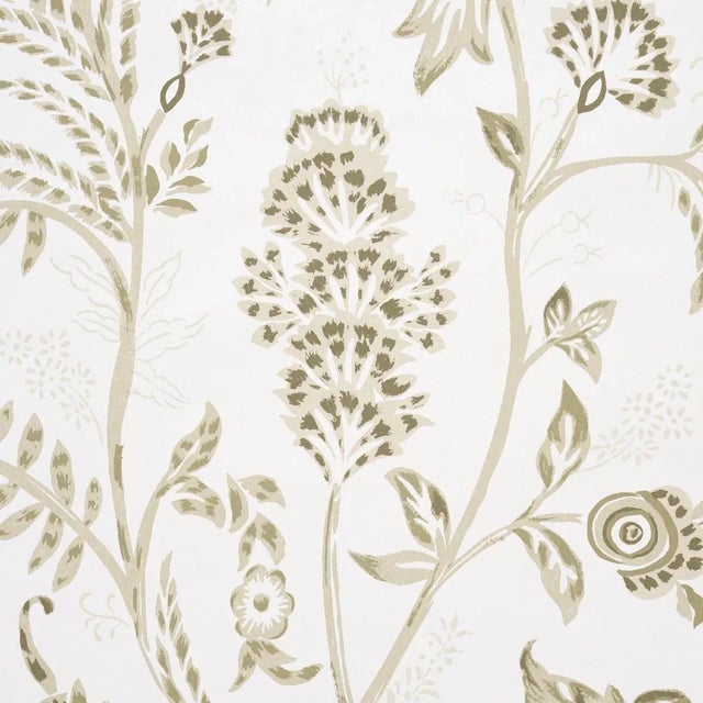 Schumacher SAMPLE - Schumacher X Mark D. Sikes Chinoiserie Grande Panel Set In Neutral For Sale - Image 4 of 5