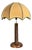 Mid-Century Modern French Brutalist Turned Wood Mushroom Table Lamp in the style of Charles Dudouyt, 1950s For Sale