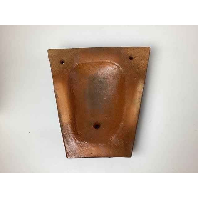 1960s Vintage Terracotta Mythical Head Garden Wall Fountain Ornament Plaque For Sale - Image 5 of 6