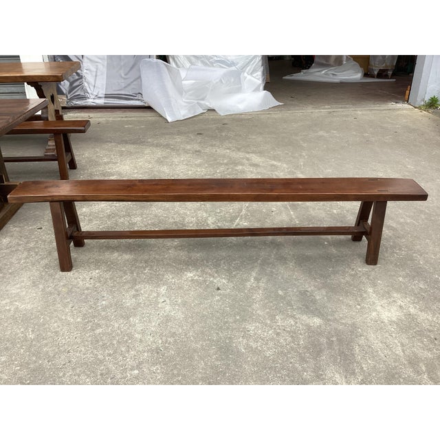 Wood Stunning French Farmhouse Table W/ Matching Benches For Sale - Image 7 of 15
