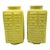 Pair of Qing Dynasty (Kangxi/Yongzheng Reigns) Cong-Shaped Yellow Glaze Vases For Sale