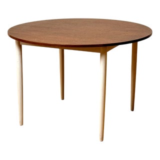 Danish Round Dining Table in Teak For Sale