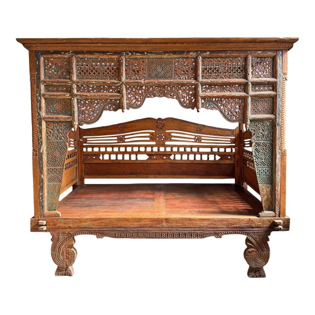Antique Balinese Canopy Daybed For Sale