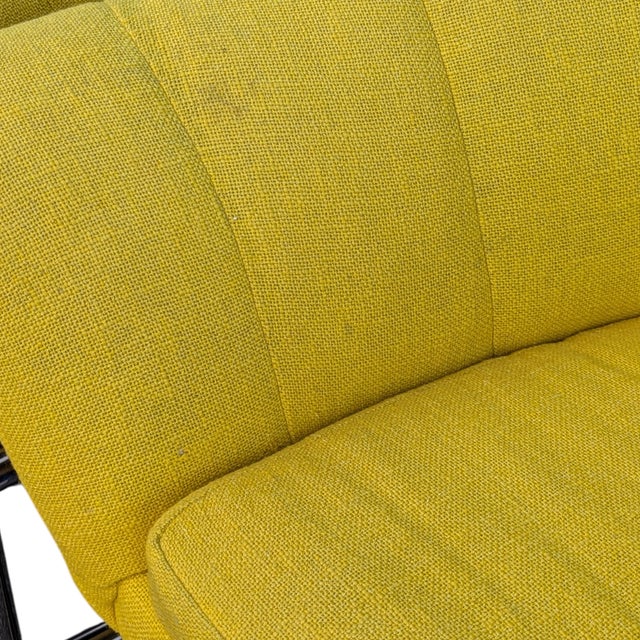 Pair of 1970s Channel-Back Barrel Lounge Chairs, Chrome Cantilever Base For Sale - Image 11 of 14