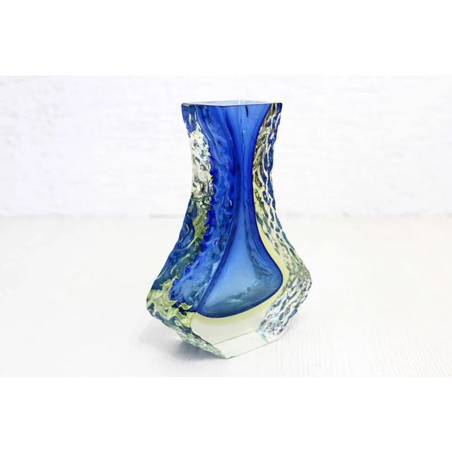 Murano Glass Vase attributed to Alessandro Mandruzzato, 1960s For Sale - Image 3 of 13