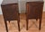 1930s Pair of French Style Dark Mahogany Nightstands / Bedside Tables For Sale - Image 10 of 13