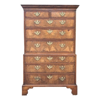 Antique George II Walnut Chest of Drawers, 1740 For Sale
