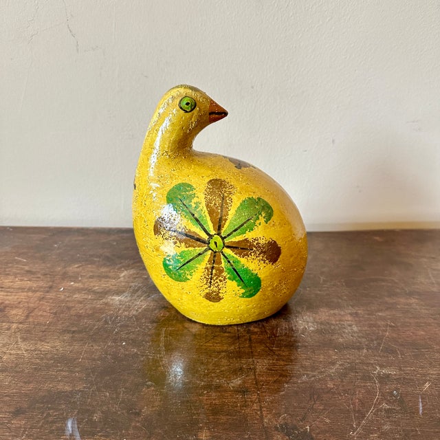 Mid-Century Modern Aldo Londi for Bitossi Yellow Bird For Sale - Image 3 of 6