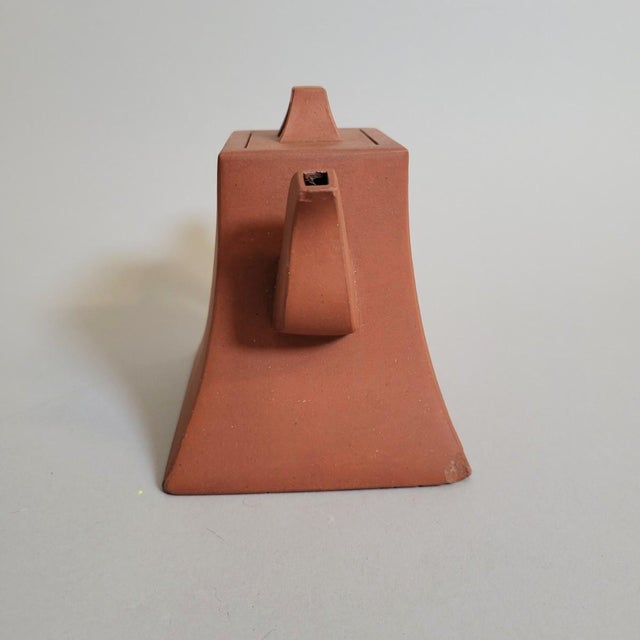 Sculpture Materials 1970s Chinese Yixing Clay Teapot With Archaistic Script For Sale - Image 7 of 9