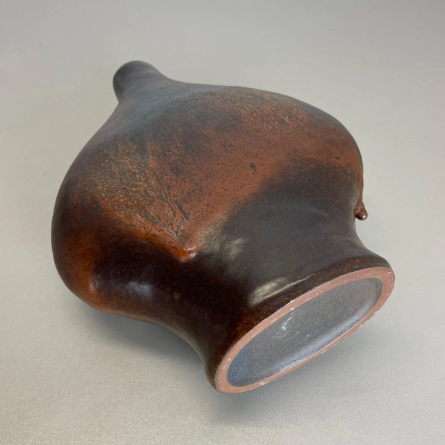 German Fat Lava Ceramic Pottery Vase by Gerda Heukoth for Carstens Tönnieshof, 1970s For Sale - Image 17 of 18