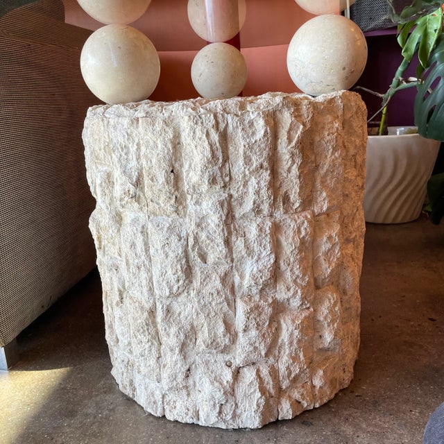 1980s 1980's Mactan Stone Side Table For Sale - Image 5 of 5