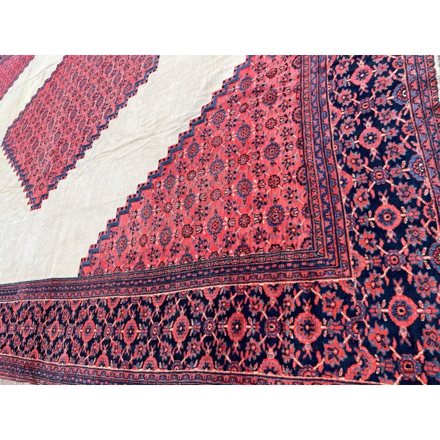 Camel Antique Persian Dorosch/ Serapi Design Carpet, 13' X 16' For Sale - Image 8 of 11