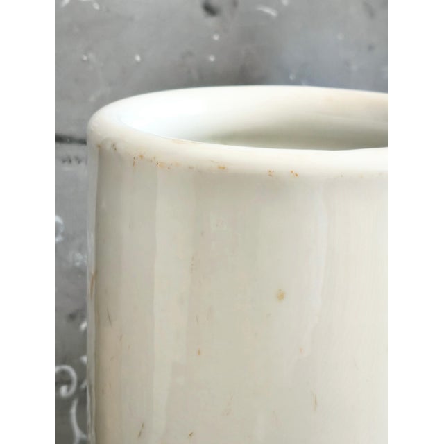 Antique Alabaster Vase, Tall Marble Jar For Sale - Image 10 of 11