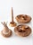 Vintage Mid-Century Carved Wood Tiered Lazy Susan With Pineapple Finial For Sale - Image 11 of 17