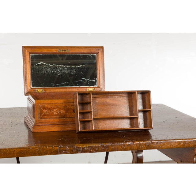 19th Century English Oak Decorative Box with Dog Carving For Sale - Image 12 of 12