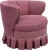 Vintage 1940s Channel Back Swivel Chair For Sale - Image 4 of 6