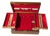 Vintage Wood Silverware Flatware Storage Box For Sale
