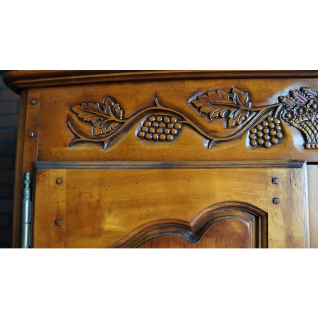 Hickory Chair Furniture Company Country French Armoire ~ Tv Cabinet For Sale - Image 4 of 8