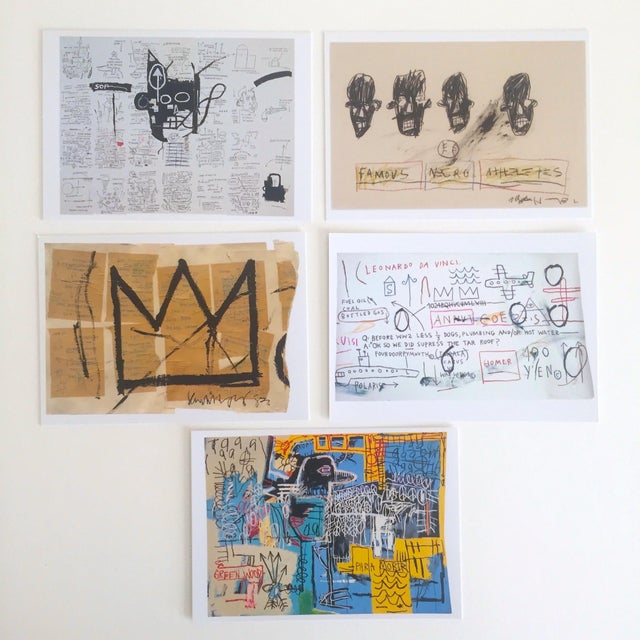 Jean Michel Basquiat Estate Rare Pop Art Postcard Prints Set of 25