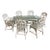 Boho Chic McGuire Bamboo Dining Set For Sale