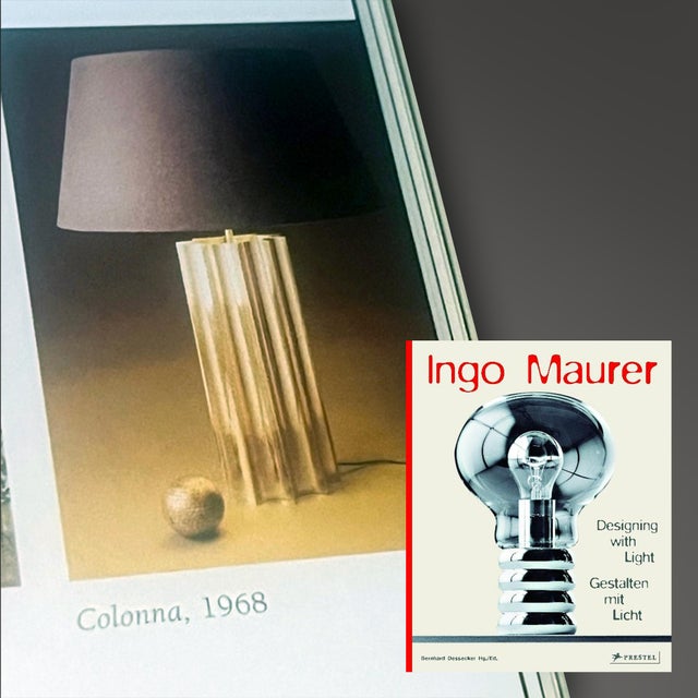Large Sculptural Metal Table Lamp by Ingo Maurer, 1960s For Sale - Image 6 of 7