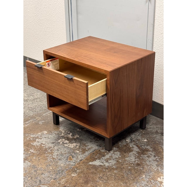 Wood Room & Board Copenhagen Nightstand For Sale - Image 7 of 12