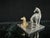 Late 20th Century Silver and Gold-Tone Horse and Foal Figurine on Base For Sale - Image 4 of 11