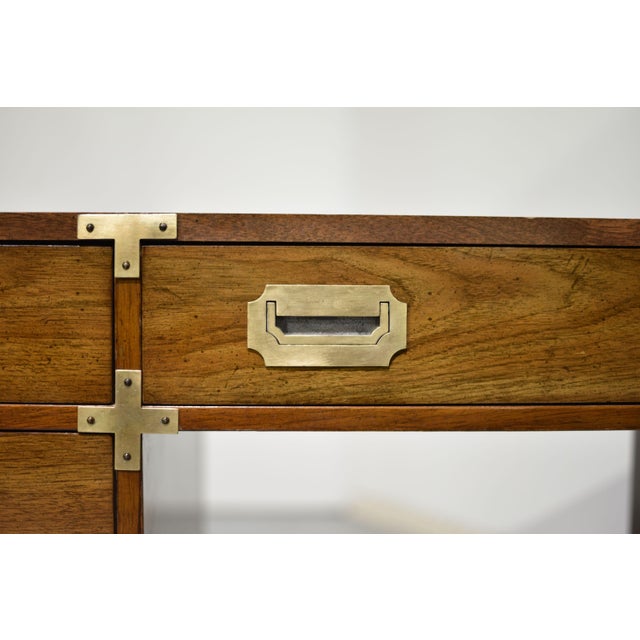 Mid Century Campaign Desk by Bernhardt Furniture For Sale - Image 11 of 15