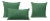 Mint Green Outdoor Throw Pillows - Set of 3 For Sale