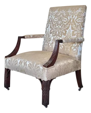19th Century George III Style Gainsborough Lounge Chair