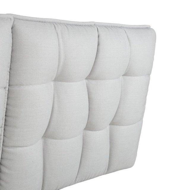 Textile Husk Boxspring Bed in Grey from B&B Italia For Sale - Image 7 of 15