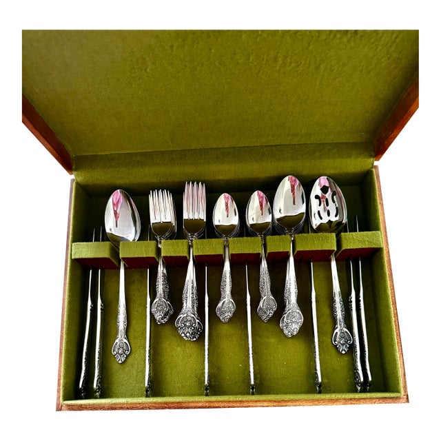 Mid 20th Century SCC Japan Stainless Steel 18/8 Gauge Cutlery - Set of Fifty Pieces For Sale