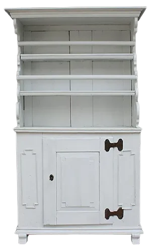 Antique Cupboard in White Softwood