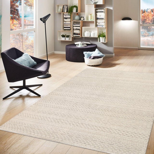 Textile Pasargad Home Transitional Ivory Wool Area Rug, 9' 0'' X 12' 0'' For Sale - Image 7 of 7