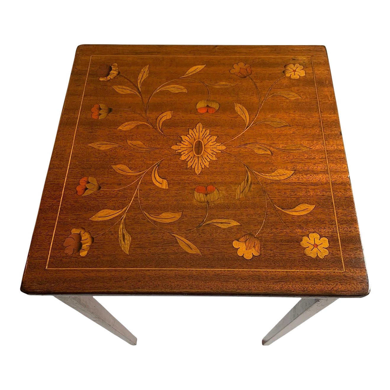 English Antique Inlaid End Table Chairish