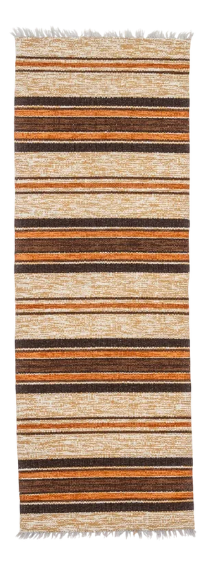 Scandinavian Hand-Woven Plastic Gallery Rug, 1990s