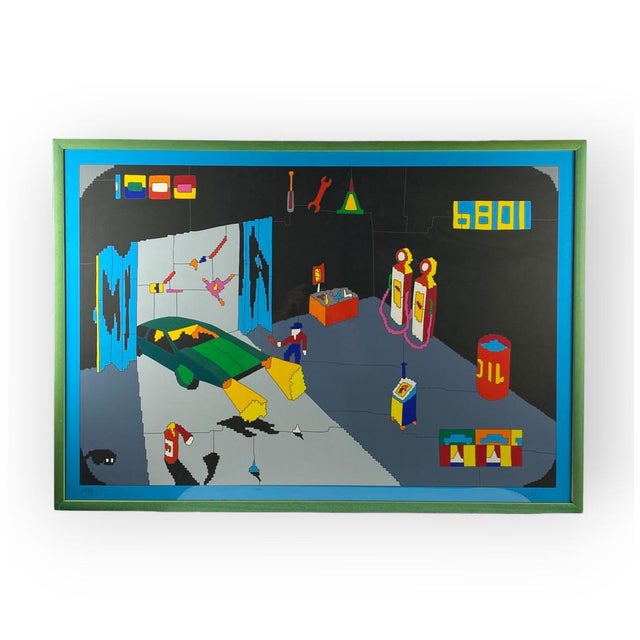 Ugo Nespolo, Garage, 1980s, Serigraph For Sale - Image 14 of 14