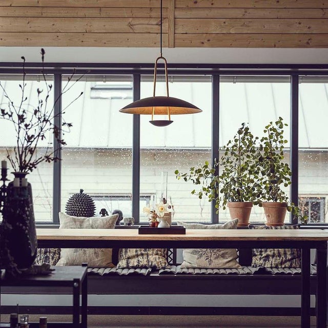 Not Yet Made - Made To Order Satellit 55 Brass Black Pendant Lamp by Johan Carpner for Konsthantverk For Sale - Image 5 of 7