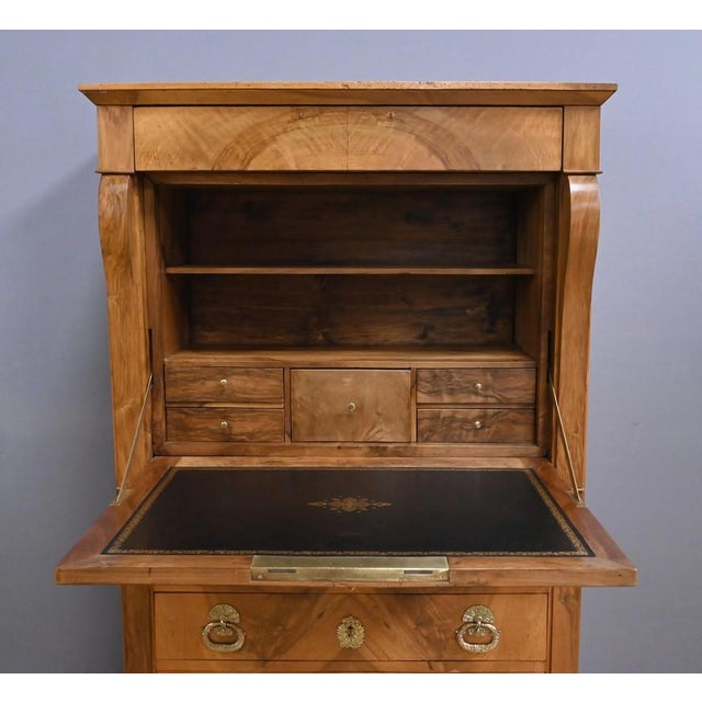 Mid-19th Century Restoration Walnut Secretary Desk For Sale - Image 18 of 18
