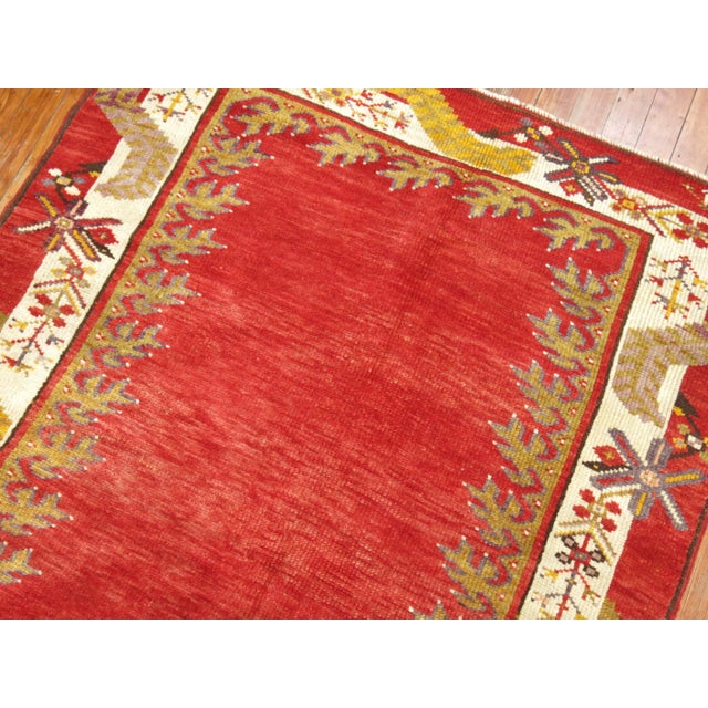 Antique Red Turkish Runner - 3'9" x 12'2" For Sale - Image 4 of 6