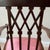 Antique English Edwardian Mahogany Desk Armchair in Velvet, 1890s For Sale - Image 11 of 17