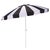 Metal Buti 9 Ft Crank Umbrella, Black Cabana Stripe/White Pole For Sale - Image 7 of 8