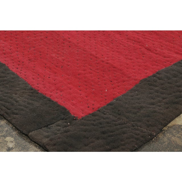 1950s Vintage Solid Flatweave Wool Rug by Rug & Kilim, 1950-1959 For Sale - Image 5 of 8