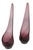 Mid-Century Modern Pair of Mid 20th Century Purple Viking Glass Company Taperglow Glass Candlesticks For Sale - Image 3 of 11